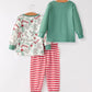Christmas 3 Piece Girls Pajama Set