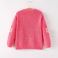 Fall Girls Thanksgiving Halloween Pumpkin Pink Pullover Sweater
