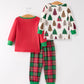 Christmas 3 Piece Girls Pajama Set