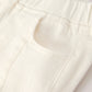 Charming White Denim Pants with Cute Bows