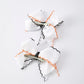 Halloween Pumpkin Hair Bows: White Ribbon Design（2PCS）