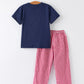 Christmas Holiday Celebration Boys Set: Navy with Santa Sleigh