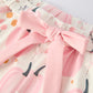 Thanksgiving Pink Pumpkin Floral Print Pajama Set