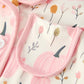 Thanksgiving Pink Pumpkin Floral Print Pajama Set