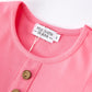 Pink Autumn Patchwork Floral & Plaid Long Sleeve Girls Dress
