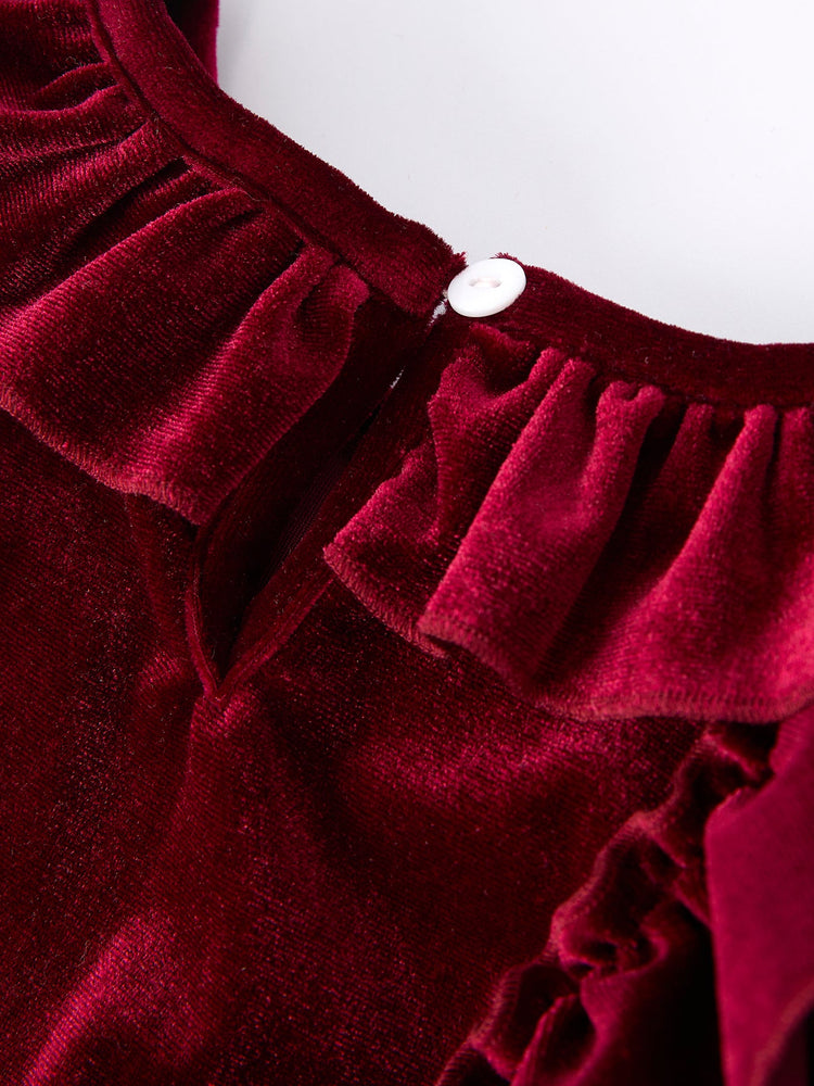 Autumn Velvet Girls Dress-Multiple colors available