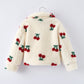 Cherry Plush Jacket for Girls – Zip-Up Winter Coat