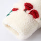 Cherry Plush Jacket for Girls – Zip-Up Winter Coat