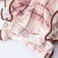Western Horse Embroidered Smocked Plaid Baby Girl Romper