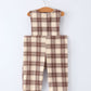 Western Horse Embroidered Smocked Plaid Baby Boy Romper