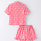 Mommy & Me Bow Print Ruffle Pajama Set