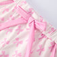 Mommy & Me Pink Bow Print Ruffle Pajama Set
