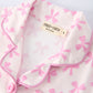 Mommy & Me Pink Bow Print Ruffle Pajama Set