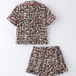 Mommy & Me Leopard Print Ruffle Pajama Set