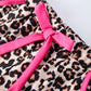 Mommy & Me Leopard Print Ruffle Pajama Set