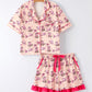Mommy & Me Western Print Ruffle Pajama Set
