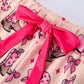 Mommy & Me Western Print Ruffle Pajama Set