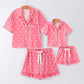 Mommy & Me Bow Print Ruffle Pajama Set