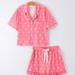 Mommy & Me Bow Print Ruffle Pajama Set