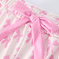 Mommy & Me Pink Bow Print Ruffle Pajama Set