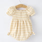 Mommy & Me Plaid Girl Romper