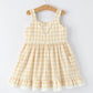 Mommy & Me Plaid Girl  Dress With Pocket