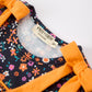 Fall Orange Floral Baby Bubble
