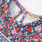 Blue Bow Floral Smocked Girl Bloomer Set