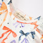 Halloween Bow Print Girls Romper Ruffle Bow Long Sleeve