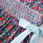 Blue Bow Smocked Floral Girl Dress