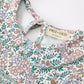 Sage Green Bow Floral Smocked Girl Dress