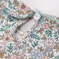 Sage Green Bow Floral Smocked Girl Dress