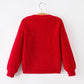 Mom and Me Winter Christmas Red "merry" Pullover Sweater