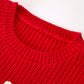 Red Christmas Girls “merry” Pullover Sweater