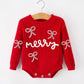 Christmas Candy Cane Merry Knit Baby Romper