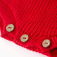 Red Christmas Girls “merry” Knit Baby Romper