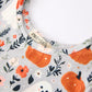 Halloween Pumpkin Ghost Girls Dress Long Sleeve Twirl Dress