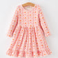 Halloween Thanksgiving Pumpkin Bow Pocket Girls Dress