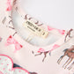 Western Horse Smocked Girls Dress Bow Ruffle Short Sleeve