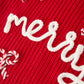 Mom and Me Winter Christmas Red "merry" Pullover Sweater