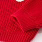 Mom and Me Winter Christmas Red "merry" Pullover Sweater