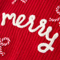 Christmas Candy Cane Merry Knit Baby Romper