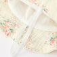 Muslin Summer Floral Print Smocked Baby Girl Romper Set Hat