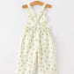 Girls Floral Print Lace Trim Wide Leg Jumpsuit