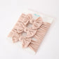 Baby Girl Bow Headband Same Color 3 Piece Set