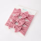 Baby Girl Bow Headband Same Color 3 Piece Set