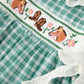 Western Plaid Horse Embroidered Girl Dress