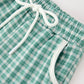 Western Plaid Horse Embroidery Boy Pants Set