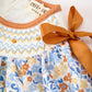 Fall Floral Smocked Girls Bloomer Set