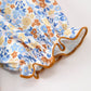 Fall Floral Smocked Girls Dress